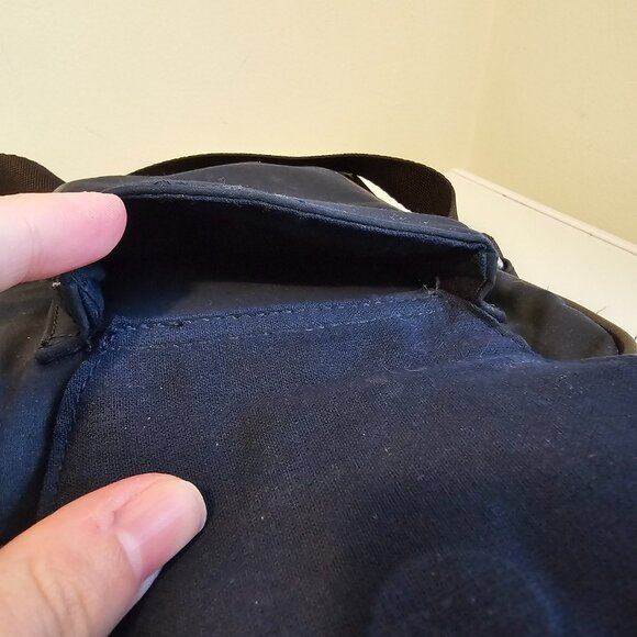 American Eagle Outfitters Crossbody Bag Navy Blue Fabric Magnetic Pocket Neutral - Picture 6 of 9